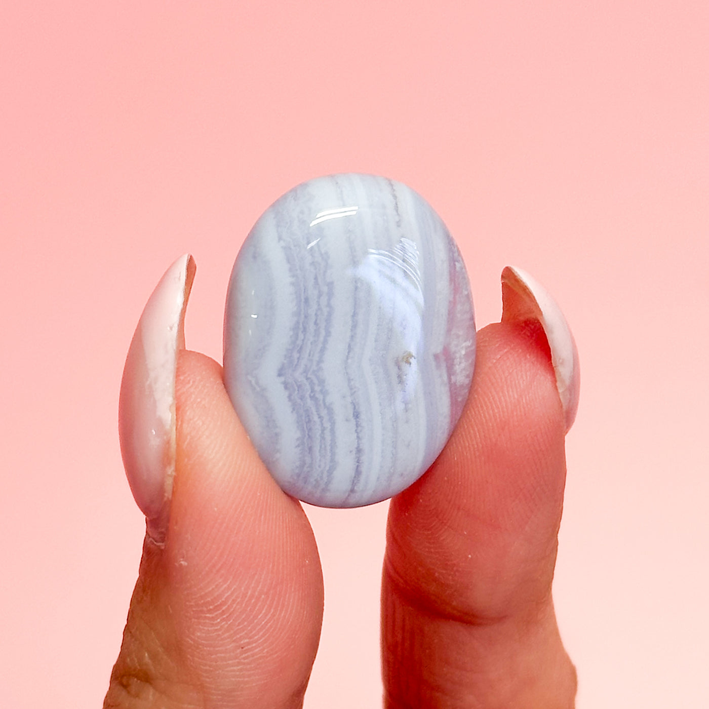 Blue Lace Agate Mini Flat Stone