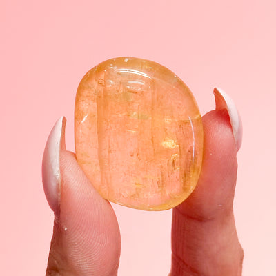 Honey Calcite Flat Stone