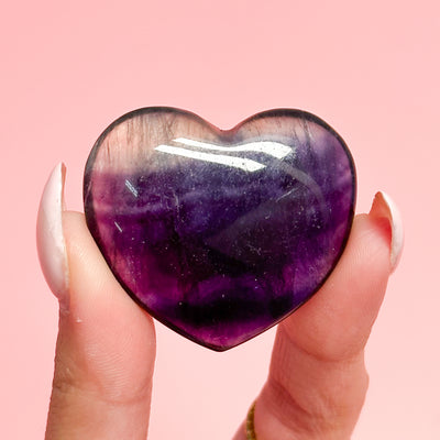 Fluorite Heart Dark