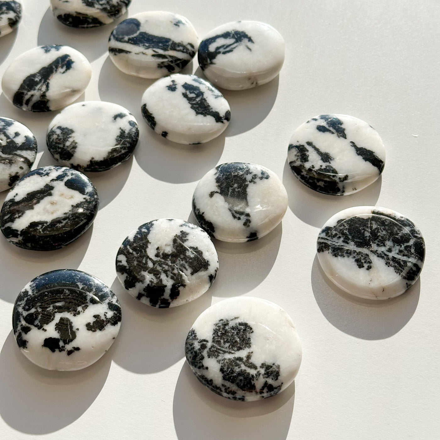 Zebra Jasper Flat Stone