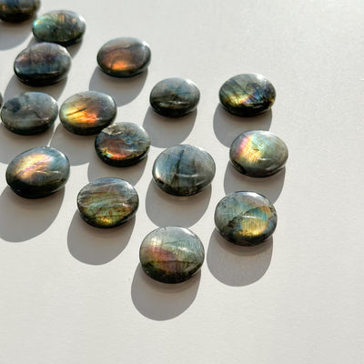 Rainbow Labradorite Flat Stone - Small