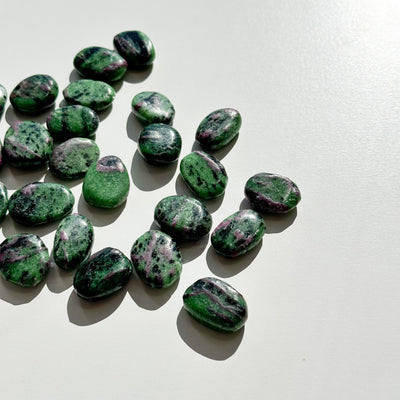 Ruby Zoisite Mini Flat Stone