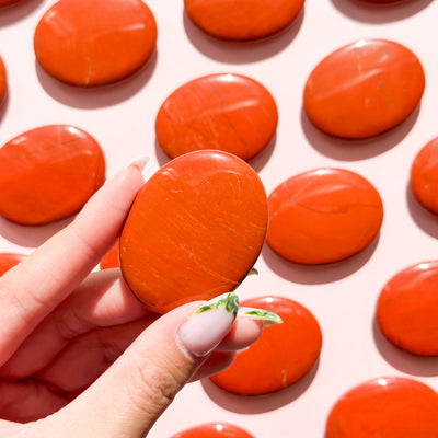 Red Jasper Palmstone