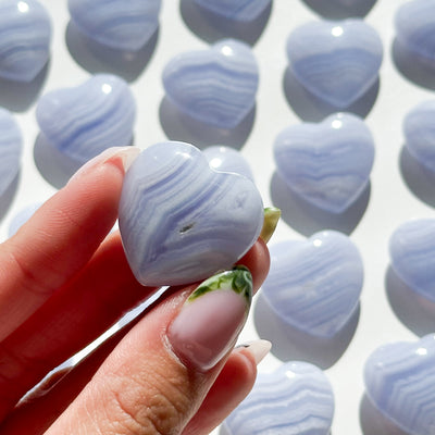 Blue Lace Agate Heart