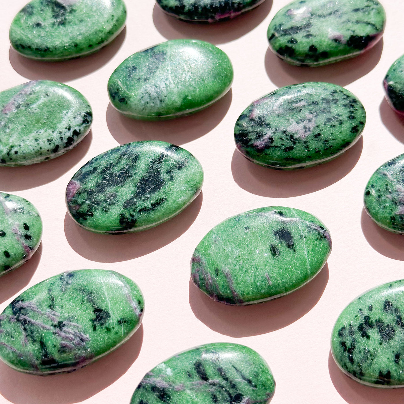 Ruby Zoisite Palmstone