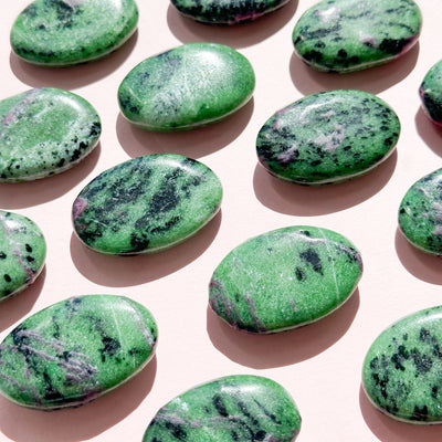 Ruby in Zoisite Palmstone