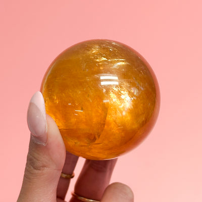 Honey Optical Calcite Sphere