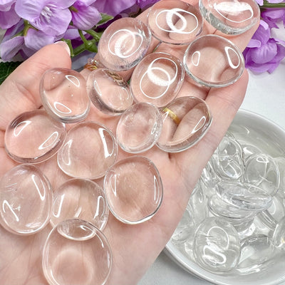 Clear Quartz Mini Flat Stone