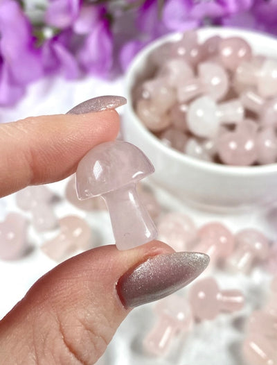 Rose Quartz Mushroom